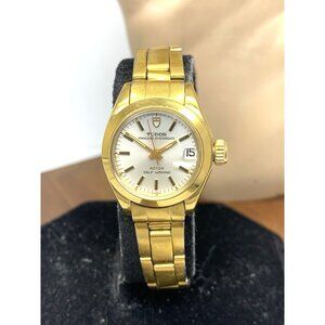 Tudor by Rolex Women's Watch Princess Oysterdate Swiss Automatic Gold Steel 23mm